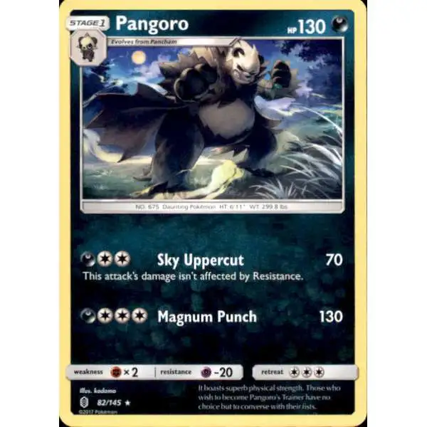 Pokemon Trading Card Game Sun & Moon Guardians Rising Rare Pangoro #82