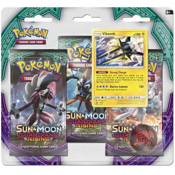 Pokemon Sun & Moon Guardians Rising Vikavolt Special Edition [3 Booster Packs, Promo Card & Coin]