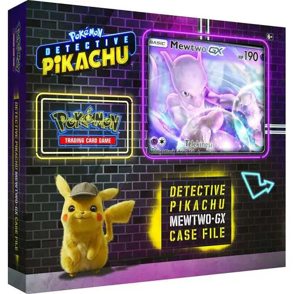 Pokemon Detective Pikachu Mewtwo-GX Case File [6 Booster Packs, Promo Card & Oversize Card]