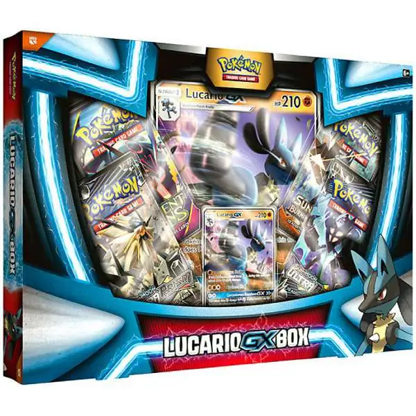 Pokemon Lucario GX Box [4 Booster Packs, Promo Card & Oversize Card]