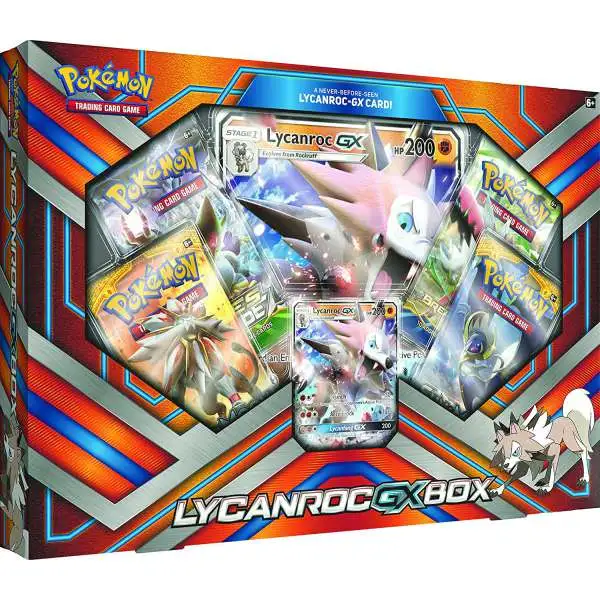 Pokemon Lycanroc-GX Box [4 Booster Packs, Promo Card & Oversize Card]