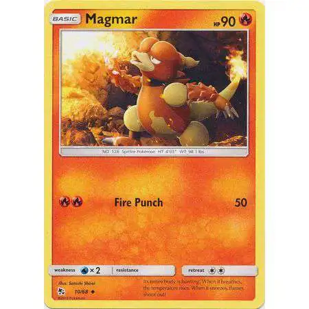 Pokemon Trading Card Game Hidden Fates Uncommon Magmar #10