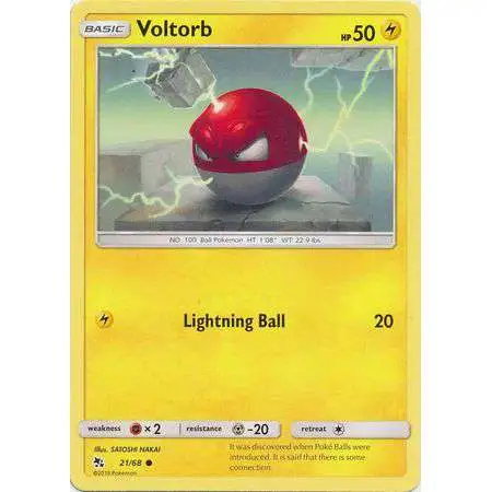 Pokemon Trading Card Game Hidden Fates Common Voltorb #21