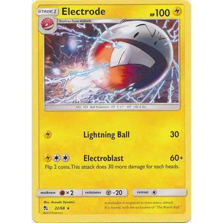 Pokemon Trading Card Game Hidden Fates Rare Electrode #22
