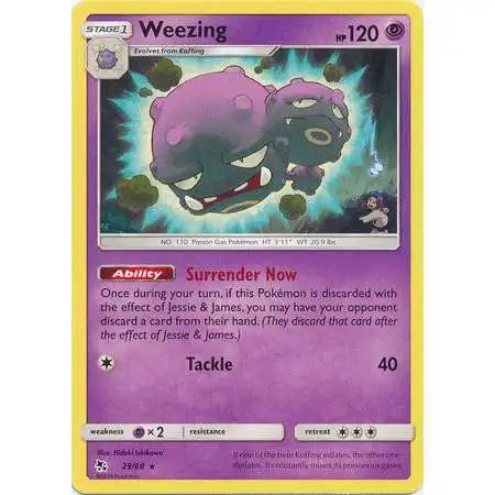 Pokemon Trading Card Game Hidden Fates Rare Weezing #29