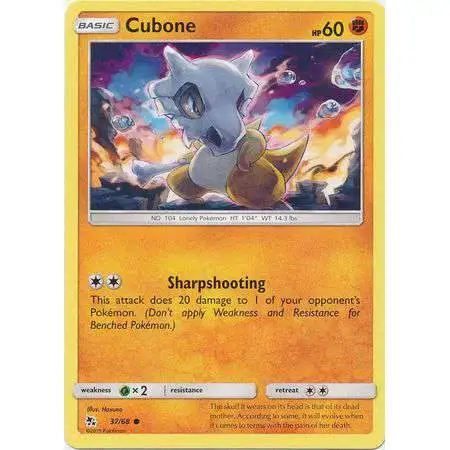 Pokemon Trading Card Game Hidden Fates Common Cubone #37