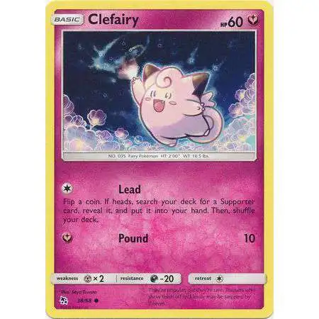 Pokemon Trading Card Game Hidden Fates Common Clefairy #38