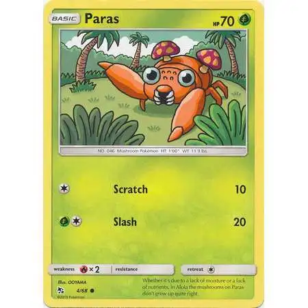 Pokemon Trading Card Game Hidden Fates Common Paras #4