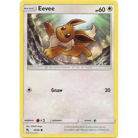 Pokemon Trading Card Game Hidden Fates Common Eevee #49