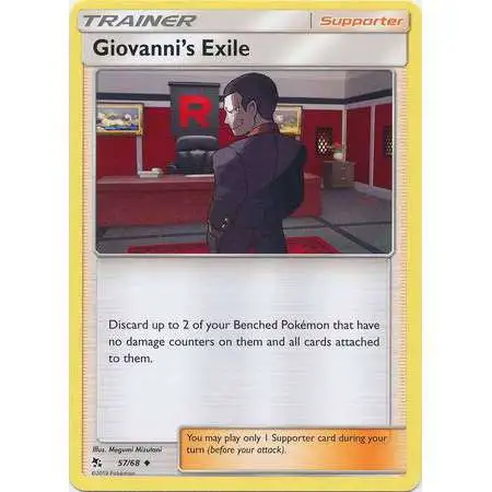 Pokemon Trading Card Game Hidden Fates Uncommon Giovanni's Exile #57