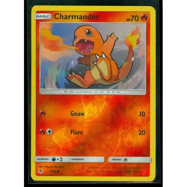 Pokemon Trading Card Game Hidden Fates Reverse Holo Charmander #7