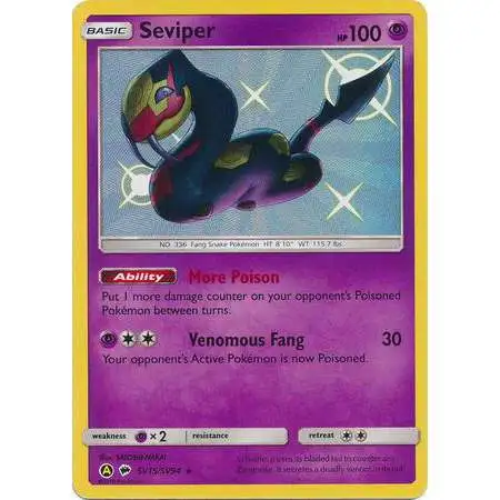 Pokemon Trading Card Game Hidden Fates Shiny Rare Seviper SV15