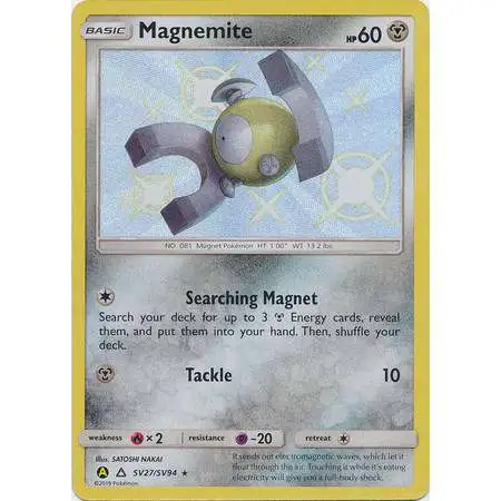 Pokemon Trading Card Game Hidden Fates Shiny Rare Magnemite SV27