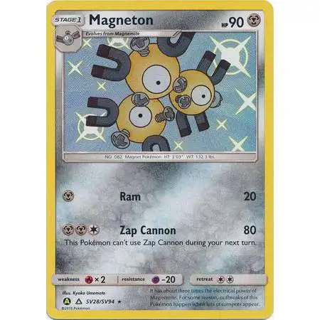 Pokemon Trading Card Game Hidden Fates Shiny Rare Magneton SV28