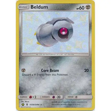 Pokemon Trading Card Game Hidden Fates Shiny Rare Beldum SV30