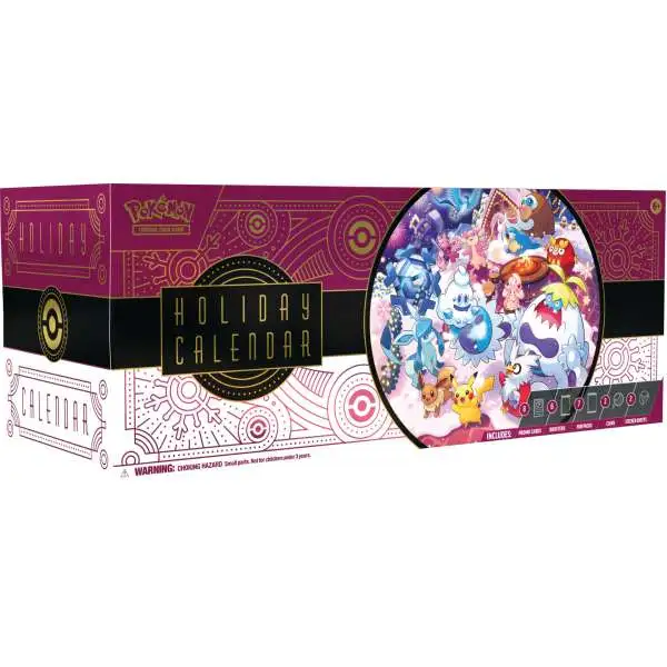 Pokemon 2025 Holiday Advent Calendar [6 Booster Packs, 7 Fun Packs, 8 Foil Promo Cards & More]