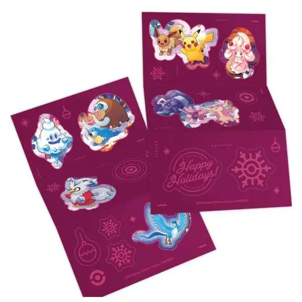 Pokemon 2025 Holiday Stickers