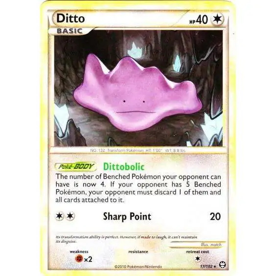 Pokemon HeartGold & Soulsilver Triumphant Rare Ditto #17