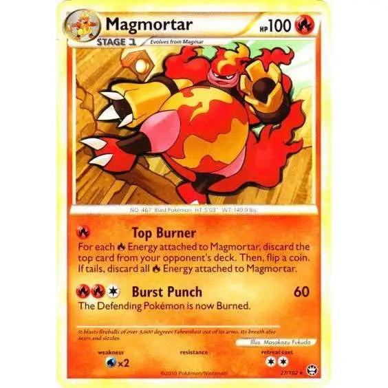 Pokemon HeartGold & Soulsilver Triumphant Rare Magmortar #27