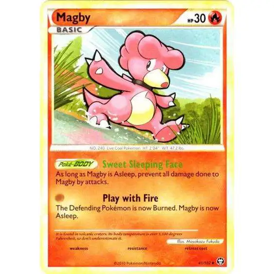 Pokemon HeartGold & Soulsilver Triumphant Uncommon Magby #41