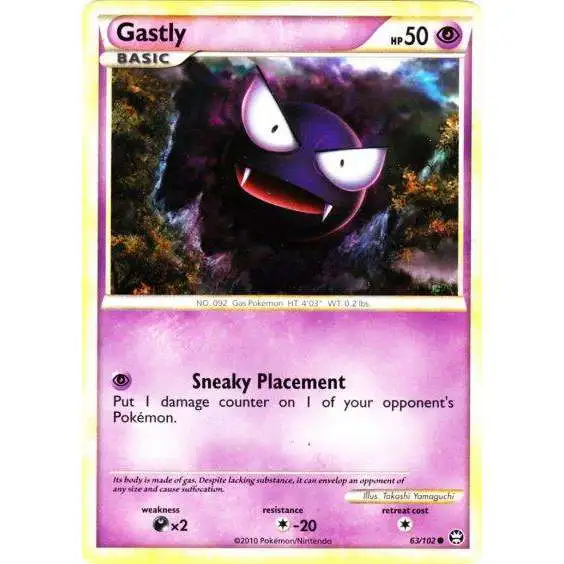 Pokemon HeartGold & Soulsilver Triumphant Common Gastly #63