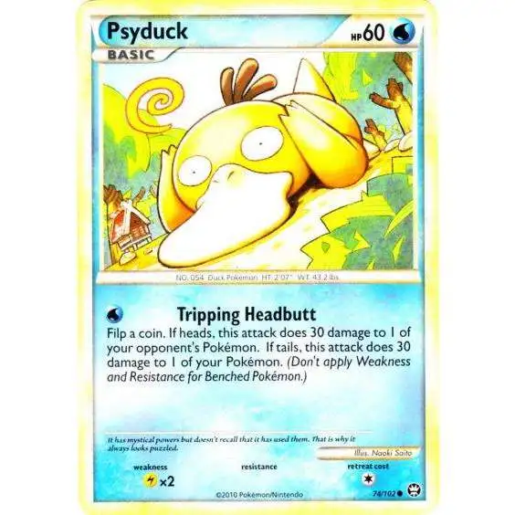Pokemon HeartGold & Soulsilver Triumphant Common Psyduck #74