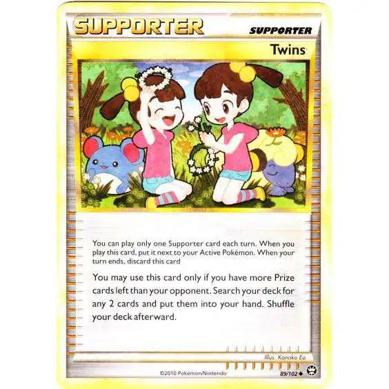 Pokemon HeartGold & Soulsilver Triumphant Uncommon Twins #89