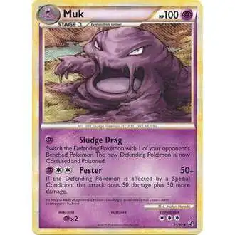 Pokemon HeartGold & Soulsilver Undaunted Uncommon Muk #31