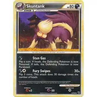 Pokemon HeartGold & Soulsilver Undaunted Uncommon Skuntank #37