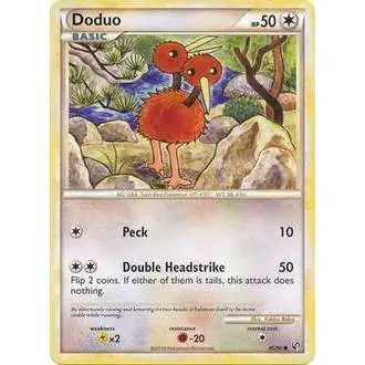 Pokemon HeartGold & Soulsilver Undaunted Common Doduo #45