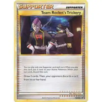 Pokemon HeartGold & Soulsilver Undaunted Uncommon Team Rocket's Trickery #78