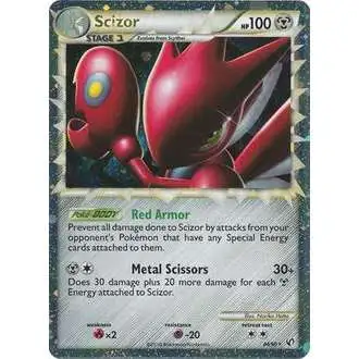 Pokemon HeartGold & Soulsilver Undaunted Ultra Rare Scizor (Prime) #84 [Moderately Played]