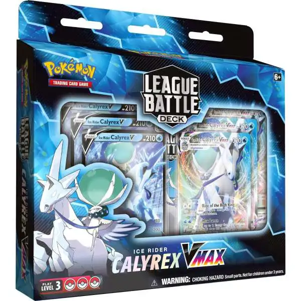 Pokemon Trading Card Game Ice Rider Calyrex VMAX League Battle Deck [60-Card Deck, 6 Foil Cards, Deck Box & More]
