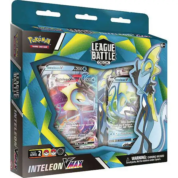 Pokemon Sword & Shield Inteleon VMAX League Battle Deck [60-Card Deck, 4 Foil Cards, Deck Box & More]