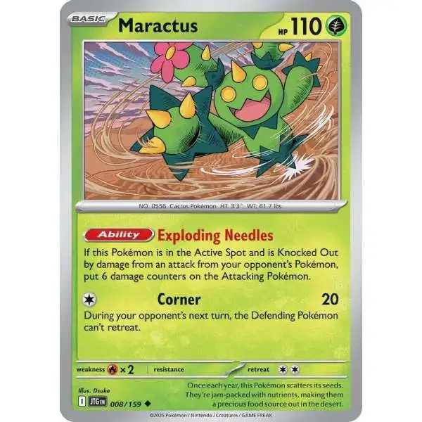 Pokemon Trading Card Game Journey Together Uncommon Maractus #8