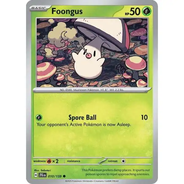 Pokemon Trading Card Game Journey Together Common Foongus #10