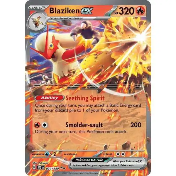 Pokemon Trading Card Game Journey Together Double Rare Blaziken ex #24