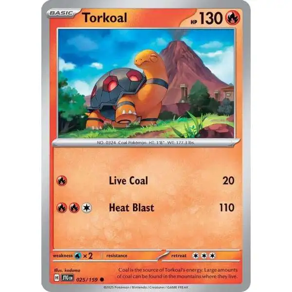 Pokemon Trading Card Game Journey Together Common Torkoal #25