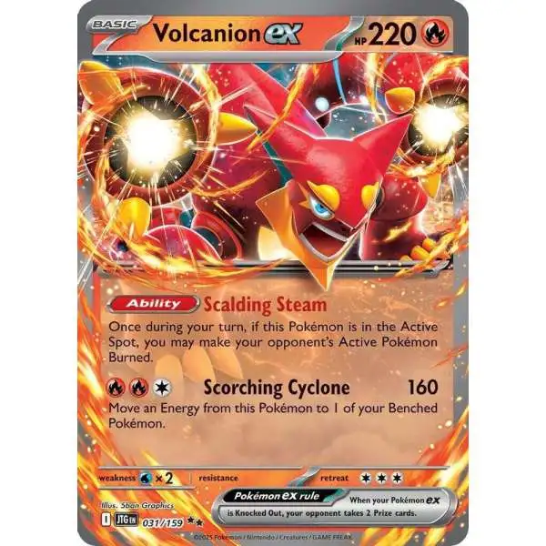 Pokemon Trading Card Game Journey Together Double Rare Volcanion ex #31