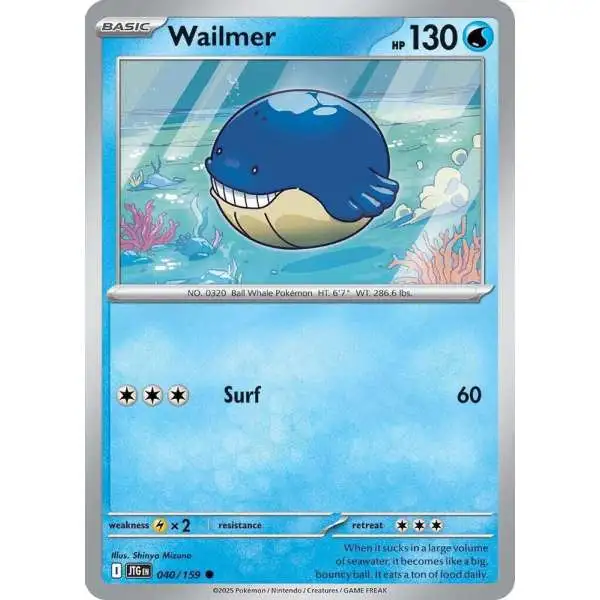Pokemon Trading Card Game Journey Together Common Wailmer #40