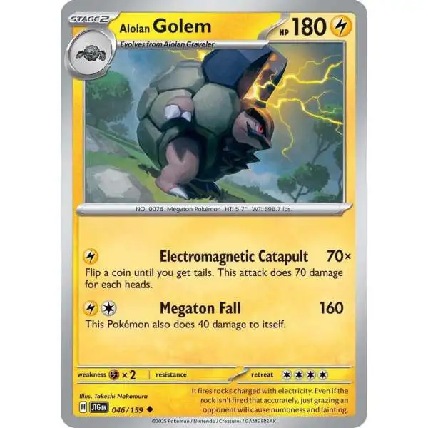 Pokemon Trading Card Game Journey Together Uncommon Alolan Golem #46