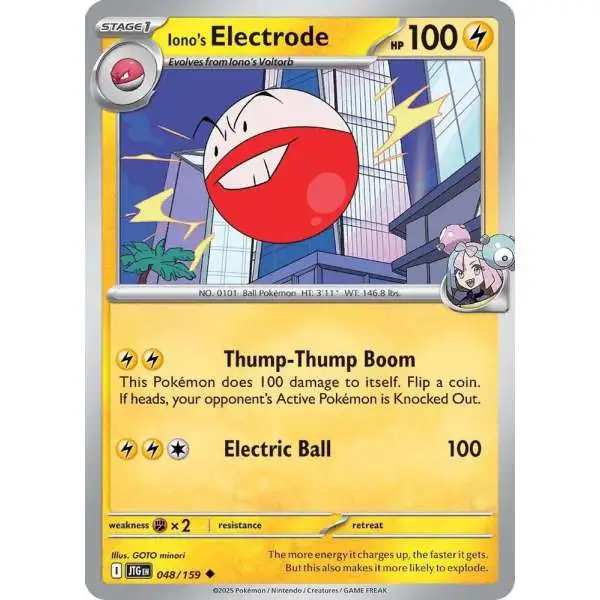 Pokemon Trading Card Game Journey Together Uncommon Iono's Electrode #48