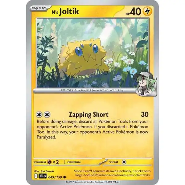 Pokemon Trading Card Game Journey Together Common N's Joltik #49