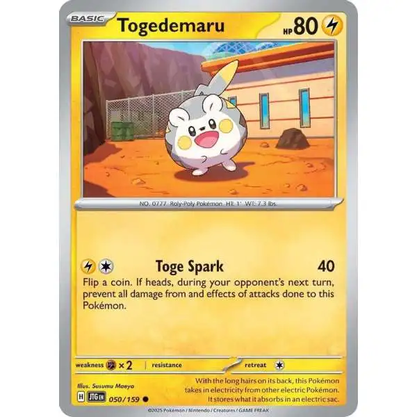 Pokemon Trading Card Game Journey Together Common Togedemaru #50