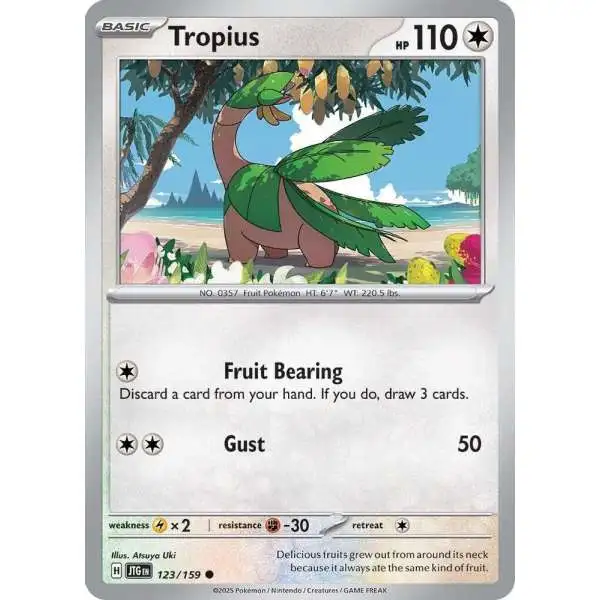 Pokemon Trading Card Game Journey Together Common Tropius #123