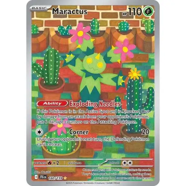 Pokemon Trading Card Game Journey Together Illustration Rare Maractus #160