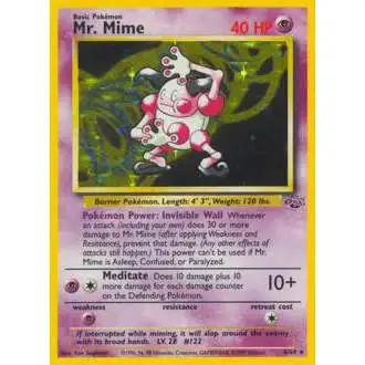 Pokemon Jungle Rare Holo Mr. Mime #6 [1st Edition]