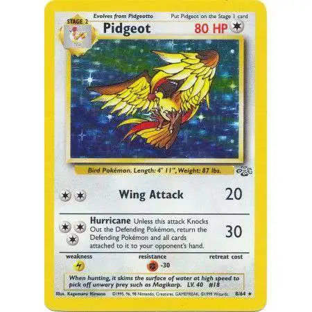 Pokemon Jungle Holo Rare Pidgeot #8 [Near Mint - Lightly Played]