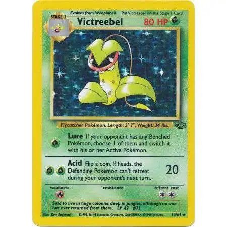 Pokemon Jungle Holo Rare Victreebel #14 [Lightly Played]