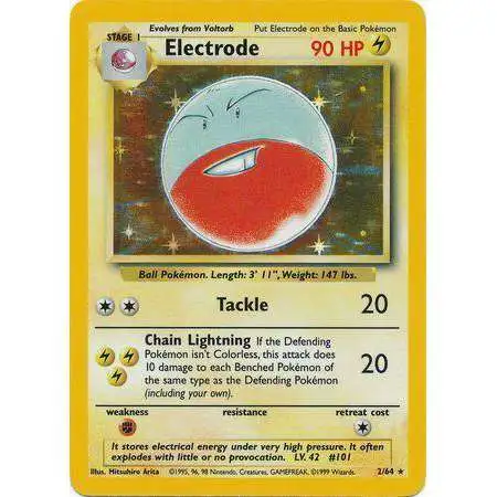Pokemon Jungle Rare Electrode #18 [No Jungle Symbol] [Lightly Played]